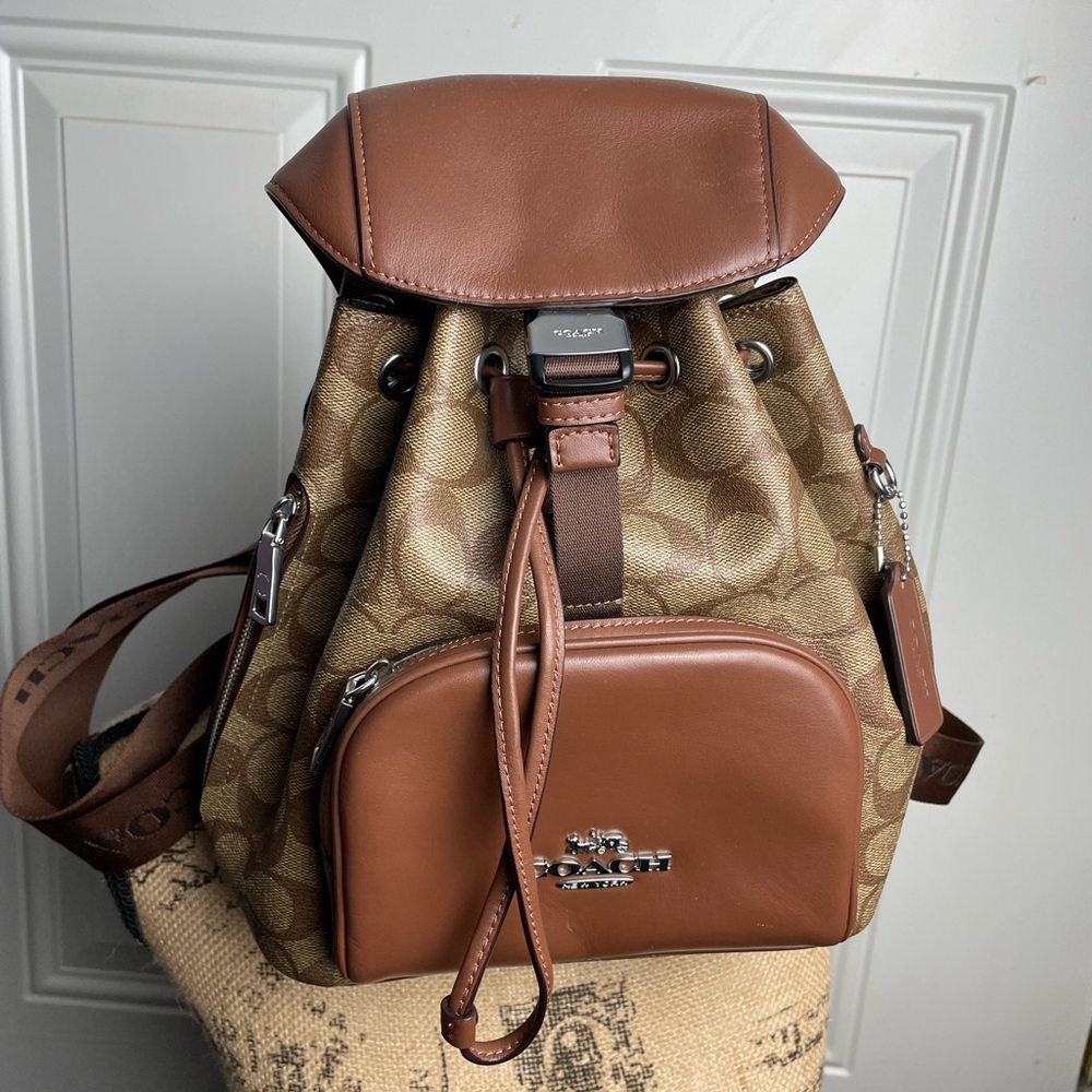 Coach Pace Brown and Tan Women's Backpack